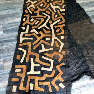Long African wall art, Kuba, abstract art, woven wall hanging, natural rug, raffia, applique, wall tapestry, african cloth,handmade wall art