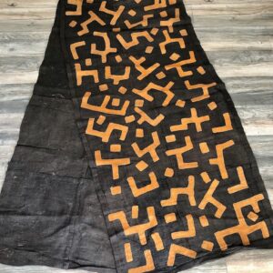 African wall art, Kuba, abstract art, woven wall hanging, natural rug, raffia, applique, wall tapestry in black & rust, African cloth, home