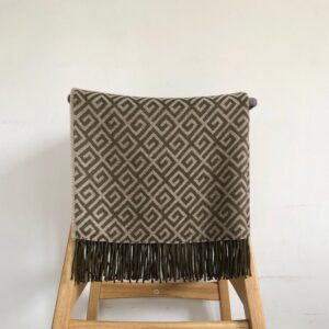 Olive green & beige luxurious Baby Alpaca Wrap, pure Baby Alpaca Peru, soft warm throw, cozy wrap, large soft scarf, luxury gift for her